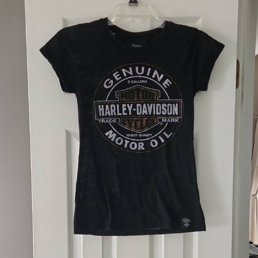 Harley-Davidson Black Motor Oil Tee